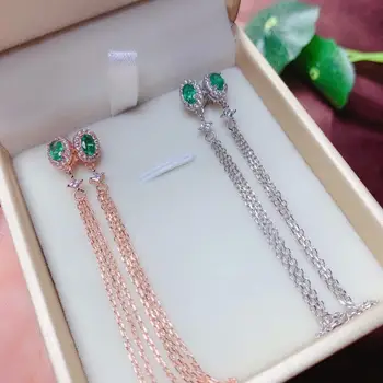 SHILOVEM 925 sterling silver real Natural Emerald stud earrings classic fine Jewelry new wedding gift 3*5mm yhe0305922agml 
SHILOVEM 925 sterling silver real Natural Emerald stud earrings classic fine Jewelry new wedding gift 3*5mm yhe0305922agml