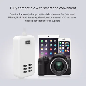 6 in 1 Fast Charge USB Charging Socket US Plug 6 In1 Usb Charger Hub USB Power Bank Adapter 6-Port USB Charging Station
6 in 1 Fast Charge USB Charging Socket US Plug 6 In1 Usb Charger Hub USB Power Bank Adapter 6-Port USB Charging Station