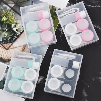 Two Pairs Easy Carry Contact Lens Care Boxes Unisex Transparent Lens Case Container With Nursing Bottle For Outdoor Travel
Two Pairs Easy Carry Contact Lens Care Boxes Unisex Transparent Lens Case Container With Nursing Bottle For Outdoor Travel