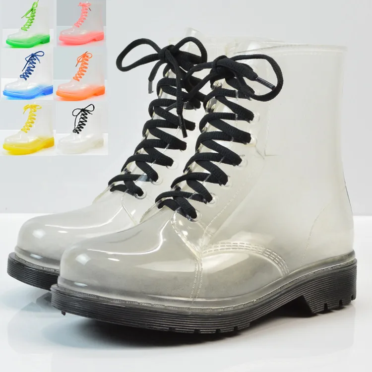 Fashion Spring Summer Women's Flat With Transparent Rain Boots PVC Four Seasons Booties Students Waterproof Water Shoes
Fashion Spring Summer Women's Flat With Transparent Rain Boots PVC Four Seasons Booties Students Waterproof Water Shoes