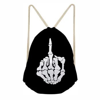 Big Drawstring Bag Casual Drawstring Bags Gym Sack Skull Finger 3D Printed Travel Backpack Softback Teenager Girl Boy Rucksack 
Big Drawstring Bag Casual Drawstring Bags Gym Sack Skull Finger 3D Printed Travel Backpack Softback Teenager Girl Boy Rucksack