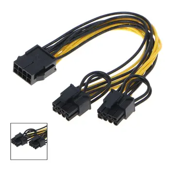 1PC CPU 8-Pin To Double PCI-E 8-Pin (6P+2P) Splitter Cable Power Supply Cord 25cm
1PC CPU 8-Pin To Double PCI-E 8-Pin (6P+2P) Splitter Cable Power Supply Cord 25cm