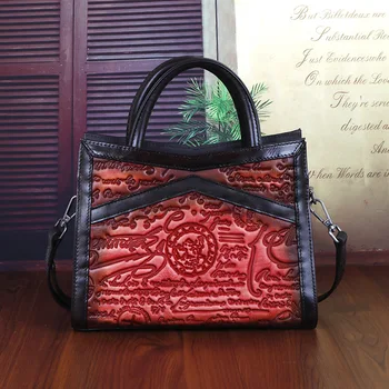 Cow Leather Embossed Letter Gradient Color Handbag Women Quality Genuine Leather Top-handle Bag Lady Business Messenger Bag
Cow Leather Embossed Letter Gradient Color Handbag Women Quality Genuine Leather Top-handle Bag Lady Business Messenger Bag