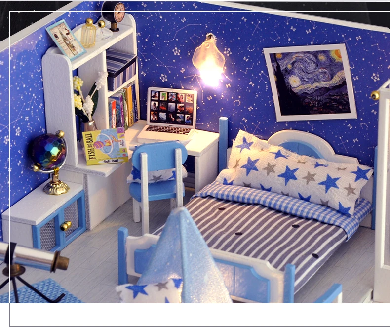 Cutebee DIY DollHouse Wooden Doll Houses Miniature Dollhouse Furniture Kit Toys for Children New Year Christmas Gift Casa M025 Cutebee DIY DollHouse Wooden Doll Houses Miniature Dollhouse Furniture Kit Toys for Children New Year Christmas Gift Casa M025