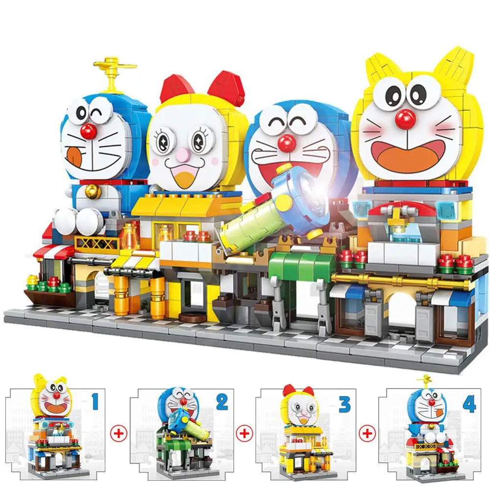 New 2020 Cartoon Fat Blue Store Street View Doraemon Building Blocks Kit Bricks Classic Movie Model Kids Toys For Children Gift
New 2020 Cartoon Fat Blue Store Street View Doraemon Building Blocks Kit Bricks Classic Movie Model Kids Toys For Children Gift