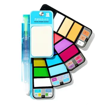 Solid Pigment Set Graffiti Painting Student Drawing Artist with Waterbrush 18colors Professional Permanent Solid Color Set 
Solid Pigment Set Graffiti Painting Student Drawing Artist with Waterbrush 18colors Professional Permanent Solid Color Set