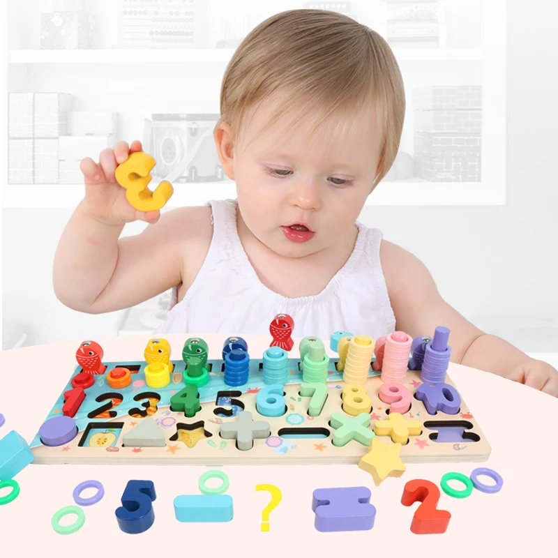 Montessori Educational Toys Children Multi-function Busy Board Math Fishing Toy Child Preschool Counting Geometry Wooden Toys
Montessori Educational Toys Children Multi-function Busy Board Math Fishing Toy Child Preschool Counting Geometry Wooden Toys