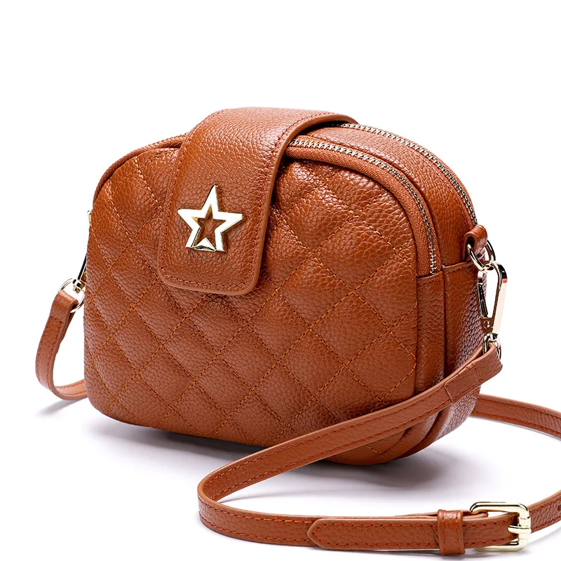 Rhombus Bag Women's 2019 New Style Versatile Shoulder Bag Mini Genuine Leather Cowhide Square Sling Bag Graceful Shoulder Bag
Rhombus Bag Women's 2019 New Style Versatile Shoulder Bag Mini Genuine Leather Cowhide Square Sling Bag Graceful Shoulder Bag