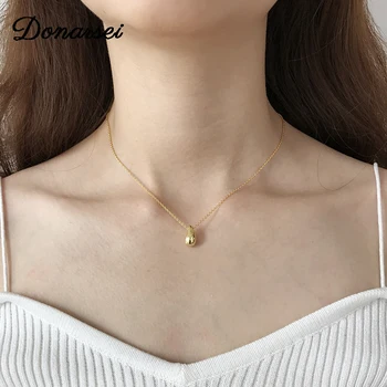 Donarsei 925 Sterling Silver Minimalist Water Drop Chokers Necklace For Women Korea Female Simple Teardrop Clavicle Chain
Donarsei 925 Sterling Silver Minimalist Water Drop Chokers Necklace For Women Korea Female Simple Teardrop Clavicle Chain