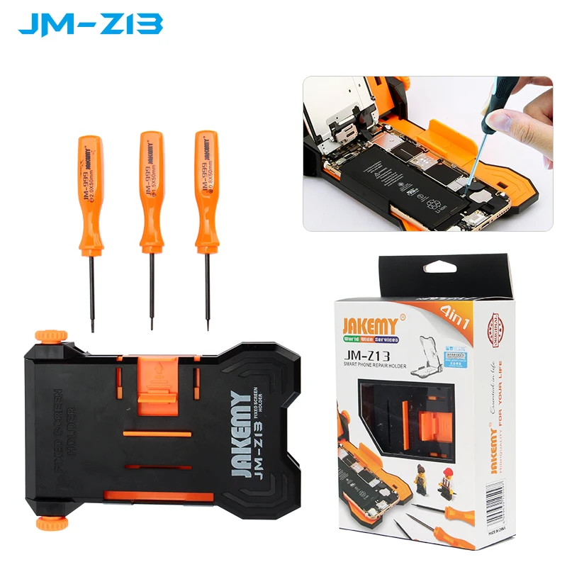 Jakemy JM-Z13 Adjustable Fixed Screen Repair Holder for iPhone Teardown Work Fixture & PCB Holder Clamp
Jakemy JM-Z13 Adjustable Fixed Screen Repair Holder for iPhone Teardown Work Fixture & PCB Holder Clamp