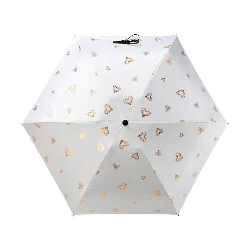 Cute Love Pattern Clear Umbrella Folding Manual Sun Protection UV Umbrella Outdoor Travel Small Umbrella
Cute Love Pattern Clear Umbrella Folding Manual Sun Protection UV Umbrella Outdoor Travel Small Umbrella