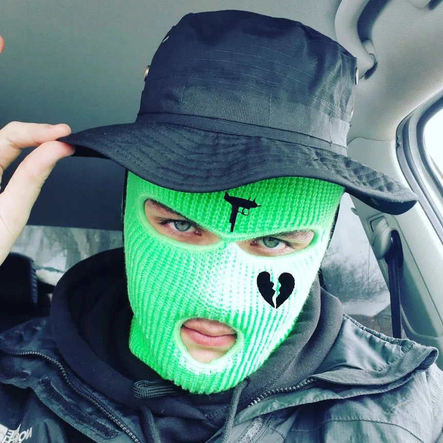 Fashion Neon Balaclava Threehole Ski Mask Tactical Mask Full Face Mask