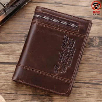 Most Popular Men's Rfid Thin Wallet Vintage Genuine Leather Designer Zipper Money Purse Coins Cards Holder Male Mini Clutch Bag
Most Popular Men's Rfid Thin Wallet Vintage Genuine Leather Designer Zipper Money Purse Coins Cards Holder Male Mini Clutch Bag