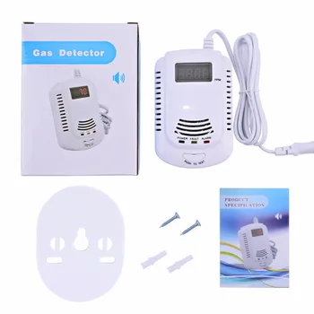 GAS DETECTOR Voice Warning Kitchen Alarm Kit Independent EU Plug in Combustible Natural LCD Display GAS LEAK SENSOR Alarm
GAS DETECTOR Voice Warning Kitchen Alarm Kit Independent EU Plug in Combustible Natural LCD Display GAS LEAK SENSOR Alarm