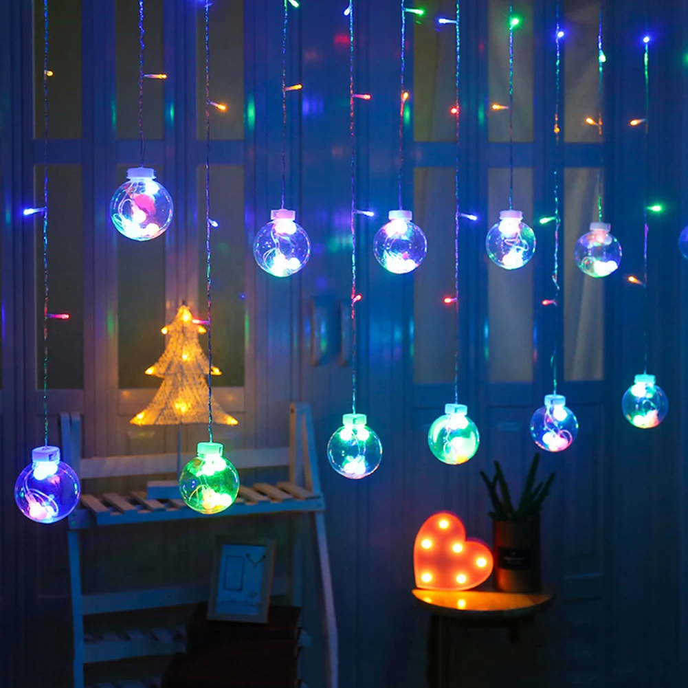 2.5m Wishing Ball Curtain Light String Christmas Decorations for New Year Decoration Xmas Tree Decorations
2.5m Wishing Ball Curtain Light String Christmas Decorations for New Year Decoration Xmas Tree Decorations