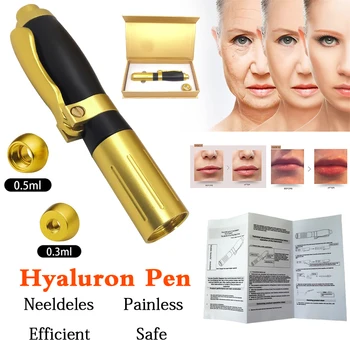 2 in 1 pen hyaluronic pen 0.3ml & 0.5ml double head Replaceable atomizer gun lip filler injector Noninvasive Nebulizer acid gun
2 in 1 pen hyaluronic pen 0.3ml & 0.5ml double head Replaceable atomizer gun lip filler injector Noninvasive Nebulizer acid gun