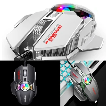 KCPDS Gaming Mouse Ergonomic Wired Mouse 8-Key LED 3500 DPI Optical Programmable USB Computer Macro Mouse Wired Gaming Mouse wit
KCPDS Gaming Mouse Ergonomic Wired Mouse 8-Key LED 3500 DPI Optical Programmable USB Computer Macro Mouse Wired Gaming Mouse wit