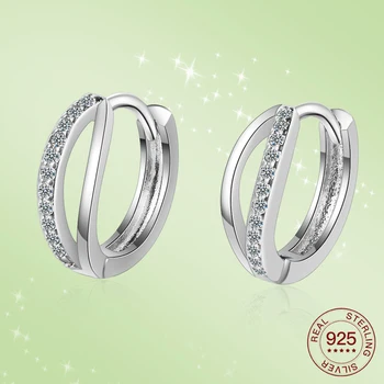 Sterling Silver earrings The waves earrings Shiny Zircon women earrings Fashion Jewelry
Sterling Silver earrings The waves earrings Shiny Zircon women earrings Fashion Jewelry