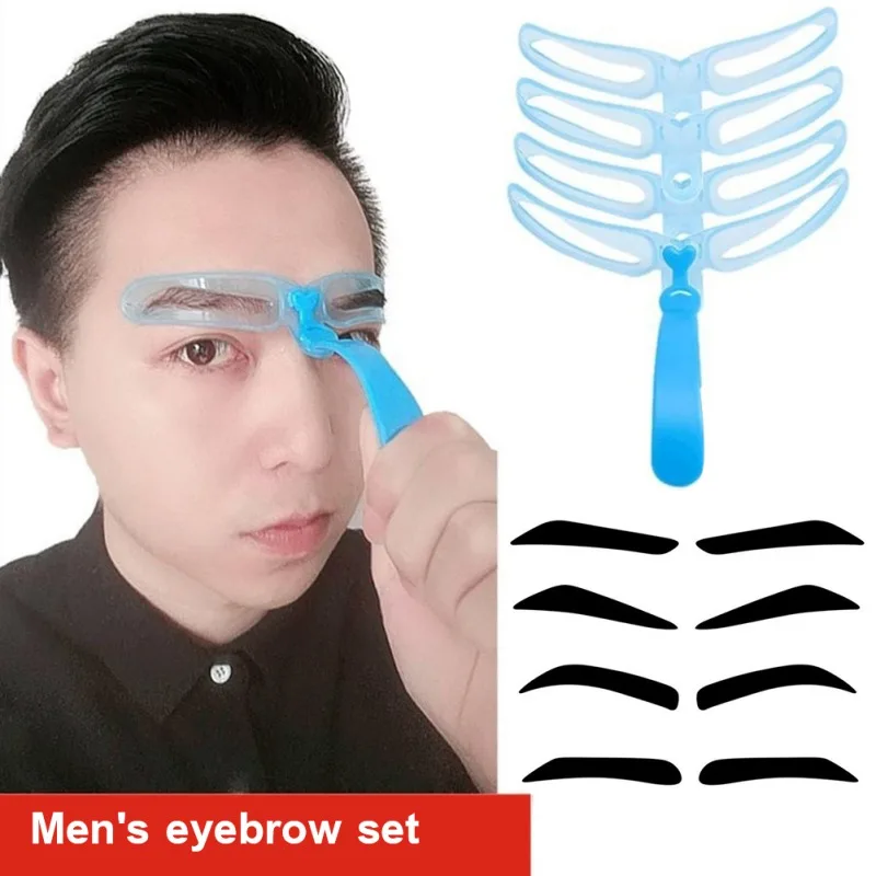 Reusable 4 In1 Eyebrow Shaping Template Helper Eyebrow Stencils Kit Grooming Card Eyebrow Defining Makeup Tools for man
Reusable 4 In1 Eyebrow Shaping Template Helper Eyebrow Stencils Kit Grooming Card Eyebrow Defining Makeup Tools for man