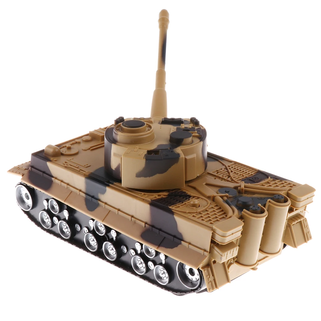 1/32 German Tiger Battle Tank WWII Army Vehicle Model Toy - Camouflage Earth Yellow 1/32 German Tiger Battle Tank WWII Army Vehicle Model Toy - Camouflage Earth Yellow