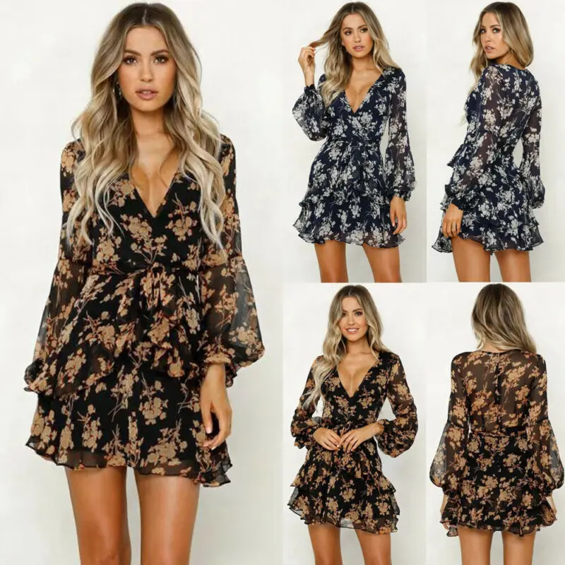Women Boho Floral Chiffon Dress Cover Up Ruffles Transparent Belt Summer Party Evening Beach Short Mini Dress Sundress Cover Up
Women Boho Floral Chiffon Dress Cover Up Ruffles Transparent Belt Summer Party Evening Beach Short Mini Dress Sundress Cover Up