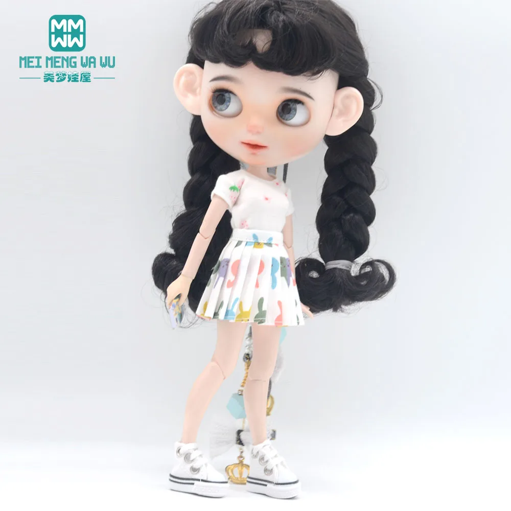 Clothes for doll fits Blyth Azone OB22 OB24 doll accessories Fashion three-piece T-shirt mini skirt shoes
Clothes for doll fits Blyth Azone OB22 OB24 doll accessories Fashion three-piece T-shirt mini skirt shoes