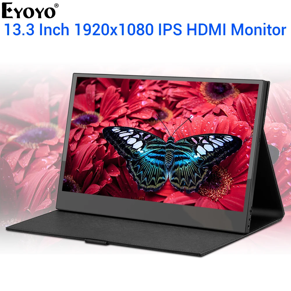 Eyoyo EM13 13.3" Portable LCD Screen Display IPS 1080P USB Type C HDMI Gaming Monitor for PS4 Laptop Phone Xbox Switch with Case
Eyoyo EM13 13.3" Portable LCD Screen Display IPS 1080P USB Type C HDMI Gaming Monitor for PS4 Laptop Phone Xbox Switch with Case