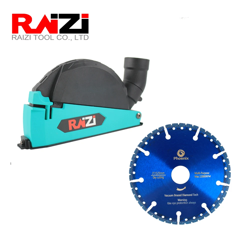 Raizi Angle Grinder Cutting Dust Shroud With 115/125mm Universal Vacuum Brazed Diamond Saw Blade Dust Cover Attachment
Raizi Angle Grinder Cutting Dust Shroud With 115/125mm Universal Vacuum Brazed Diamond Saw Blade Dust Cover Attachment