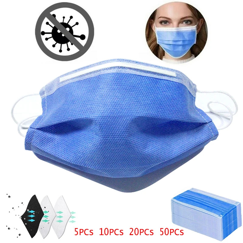 Masks 50pcs 3 Layer Disposable Medical Protective Face Mouth Masks Anti PM2.5 Influenza Bacterial Facial Dust-Proof Safety Mask
Masks 50pcs 3 Layer Disposable Medical Protective Face Mouth Masks Anti PM2.5 Influenza Bacterial Facial Dust-Proof Safety Mask