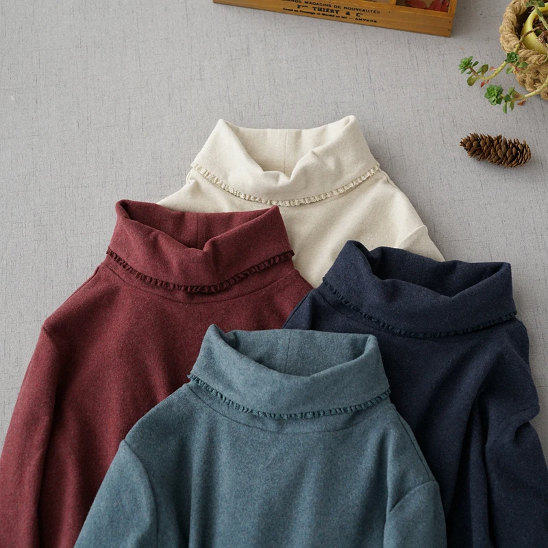 Spring Autumn New Arrival Women Brief Basic Loose Mori Girls Japanese Style Comfortable Elastic Knitted Cotton T-shirts 5 Colors
Spring Autumn New Arrival Women Brief Basic Loose Mori Girls Japanese Style Comfortable Elastic Knitted Cotton T-shirts 5 Colors