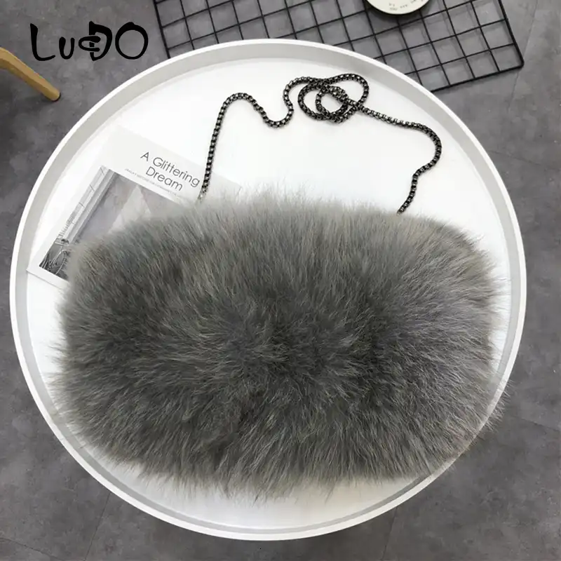 small fur bag