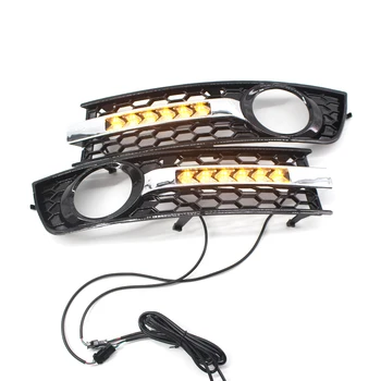 Replacement Fog Lights 1 Pair Left/Right Daytime Running LED Grille Kit For A4 B6 2001-2005
Replacement Fog Lights 1 Pair Left/Right Daytime Running LED Grille Kit For A4 B6 2001-2005