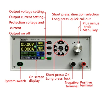WZ6008 60V 8A WIFI Digital display DC DC converter Adjustable CC CV Regulated laboratory power supply variable PC Software
WZ6008 60V 8A WIFI Digital display DC DC converter Adjustable CC CV Regulated laboratory power supply variable PC Software