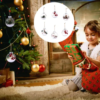 12Pcs Christmas Decoration Transparent Ball Christmas Hanging Ball for Party
12Pcs Christmas Decoration Transparent Ball Christmas Hanging Ball for Party
