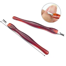 5 pçs cutícula empurrador de aço inoxidável unha arte garfo manicure ferramenta para aparar dead skin fork nipper empurrador aparador cutícula removedor(China)