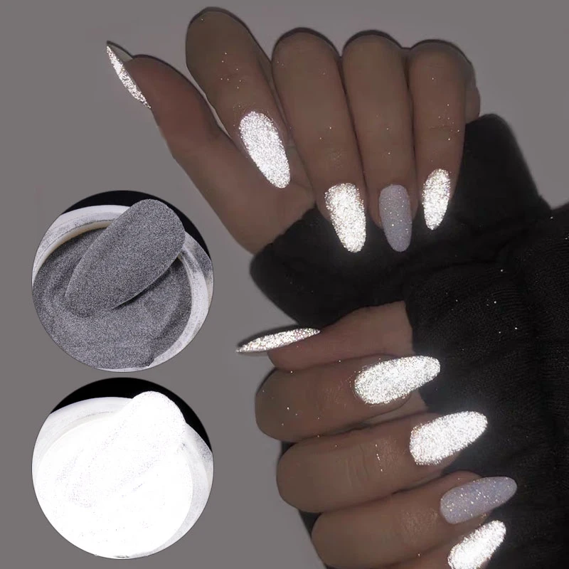1Box Reflective Nail Glitter Powder Shiny Dust Glow In The Dark For Bar Disco Sparkling Pigment Fluorescent Nail Art Decorations
1Box Reflective Nail Glitter Powder Shiny Dust Glow In The Dark For Bar Disco Sparkling Pigment Fluorescent Nail Art Decorations