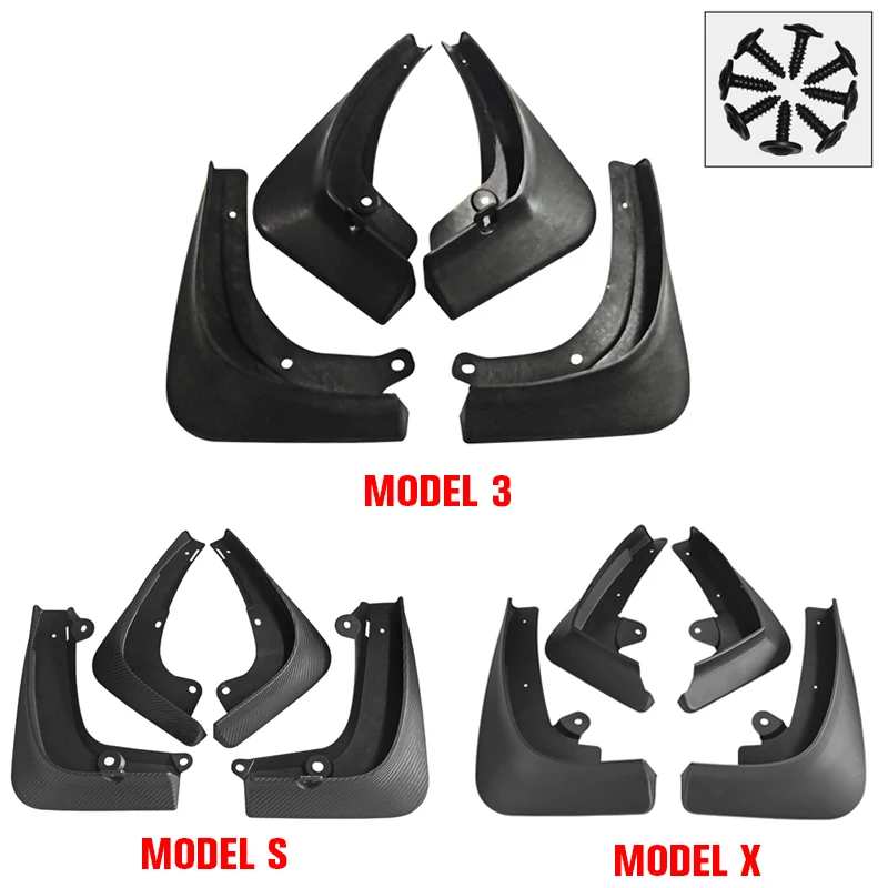 4Pcs/Set Car Mud Flaps Front Rear Mudguard Splash Guards Fender Mudflaps For Tesla Model 3 /Model S /Model X 2016~2019
4Pcs/Set Car Mud Flaps Front Rear Mudguard Splash Guards Fender Mudflaps For Tesla Model 3 /Model S /Model X 2016~2019