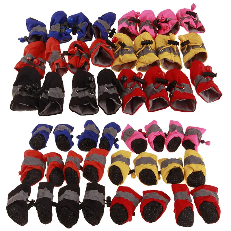 4pc/Set Dog Durable Waterproof Medium Big Dog Boots Winter Comfortable Adjustable Nonslip Snow Rubber Sole Pet Puppy Shoes
4pc/Set Dog Durable Waterproof Medium Big Dog Boots Winter Comfortable Adjustable Nonslip Snow Rubber Sole Pet Puppy Shoes