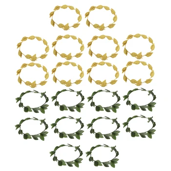 20 Pieces Gold Green Leaves Headwear Roman Greek Goddess Laurel Wreath Headbands Summer Beach Photo Props 
20 Pieces Gold Green Leaves Headwear Roman Greek Goddess Laurel Wreath Headbands Summer Beach Photo Props