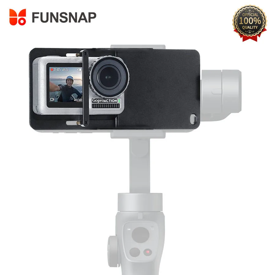 FUNSNAP Aluminum Switch Mount Camera Stabilizer for GoPro Hero 6/5/4 Motion Camera Adapter Plate Handheld Gimbal Accessory
FUNSNAP Aluminum Switch Mount Camera Stabilizer for GoPro Hero 6/5/4 Motion Camera Adapter Plate Handheld Gimbal Accessory