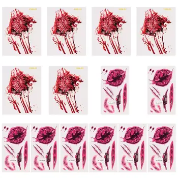14 Pcs Halloween Wound Sticker Creepy Funny Bloody Lifelike Horrible Creative Scar Sticker Wound Sticker Tattoo Sticker
14 Pcs Halloween Wound Sticker Creepy Funny Bloody Lifelike Horrible Creative Scar Sticker Wound Sticker Tattoo Sticker