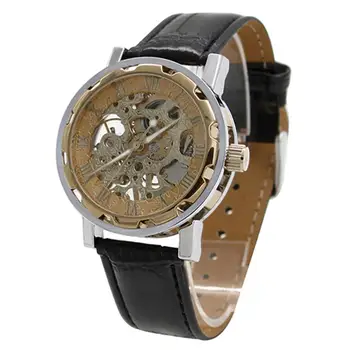 Classic Men Watch Faux Leather Band Clock Skeleton Hand-Wind Mechanical Sports Army Wrist Watch Sport Watch Men часы мужские
Classic Men Watch Faux Leather Band Clock Skeleton Hand-Wind Mechanical Sports Army Wrist Watch Sport Watch Men часы мужские
