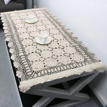 Vintage Floral Pattern Handmade Crochet Lace Hollow Rectangle Tablecloth Table Runner Exquisite Home Decoration nice
Vintage Floral Pattern Handmade Crochet Lace Hollow Rectangle Tablecloth Table Runner Exquisite Home Decoration nice