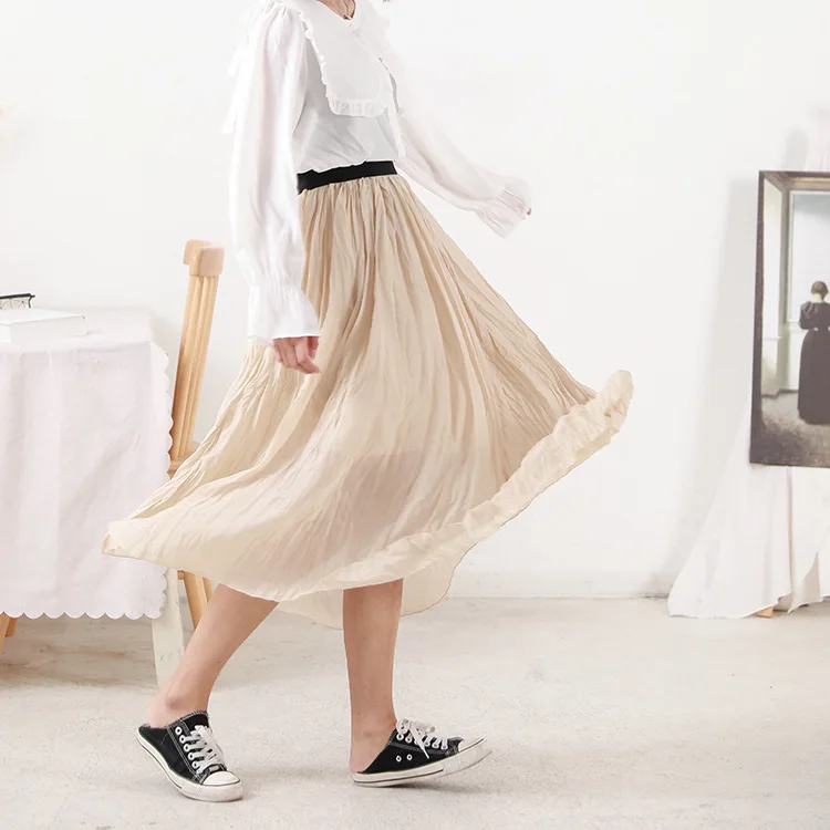 Stock WOMEN'S Dress Processing 2019 Korean-style Spring High-waisted Slimming Simple Skirt Student 6.11
Stock WOMEN'S Dress Processing 2019 Korean-style Spring High-waisted Slimming Simple Skirt Student 6.11