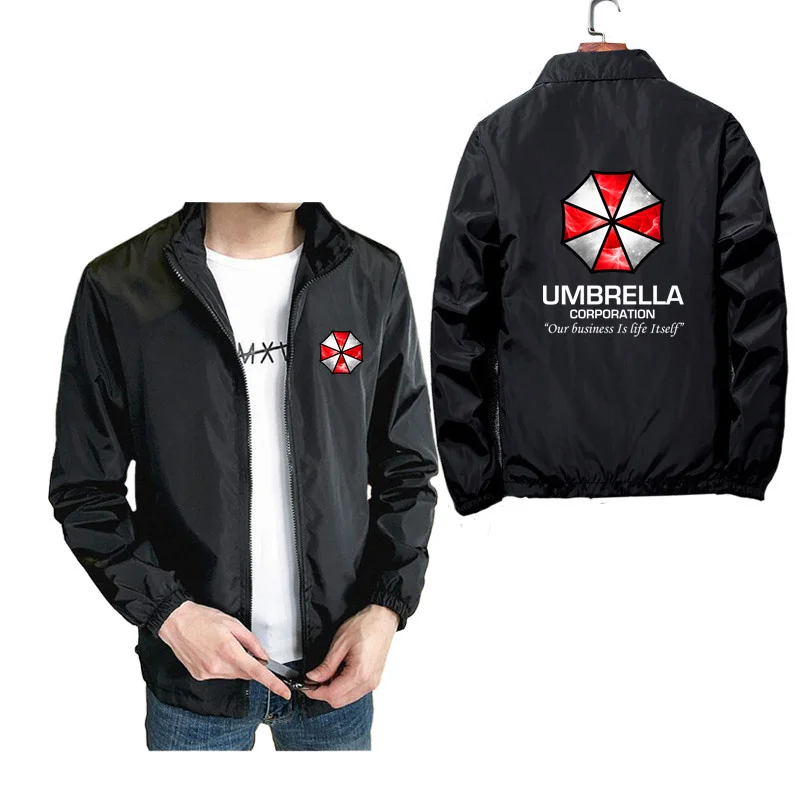 Ветровка мужская с принтом Umbrella Corporation куртка на молнии модная ветровка оверсайз