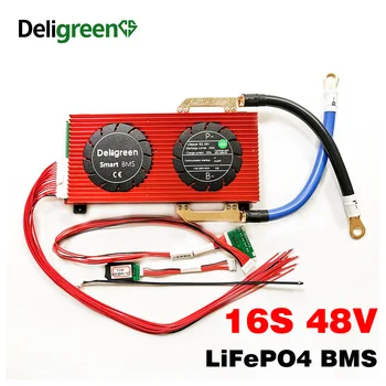 Bluetooth 16S 150A 200A 250A Smart BMS LiFePO4 Battery BMS for PC / Phone 48V Battery pack with CAN communicatio UART RS485
Bluetooth 16S 150A 200A 250A Smart BMS LiFePO4 Battery BMS for PC / Phone 48V Battery pack with CAN communicatio UART RS485