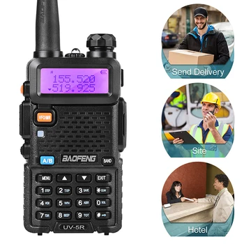 UV-5R Walkie Talkie Professional CB Radio Station Baofeng UV5R Transceiver 5W VHF UHF Portable UV 5R Hunting Ham Radio
UV-5R Walkie Talkie Professional CB Radio Station Baofeng UV5R Transceiver 5W VHF UHF Portable UV 5R Hunting Ham Radio