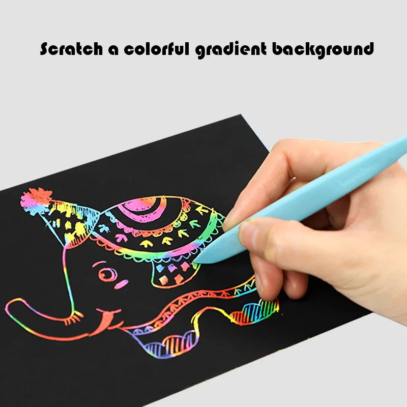 Baby Toys Children's Colorful Scratch Paper Diy Handmade Sand Painting Color Book Learning Toys for Children
Baby Toys Children's Colorful Scratch Paper Diy Handmade Sand Painting Color Book Learning Toys for Children