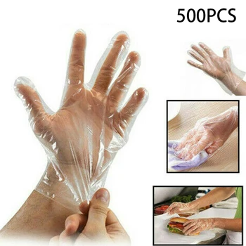 500PCS Safety PE Transparent Disposable Gloves Food Cleaning Home Catering Material PE Penetrate Plastic
500PCS Safety PE Transparent Disposable Gloves Food Cleaning Home Catering Material PE Penetrate Plastic