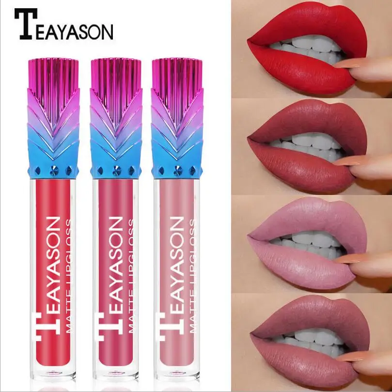TEAYASON Matte Lip Gloss Lipstick Party Lipstick Makeup Waterproof Not Easy To StainLip Glos T0953
TEAYASON Matte Lip Gloss Lipstick Party Lipstick Makeup Waterproof Not Easy To StainLip Glos T0953